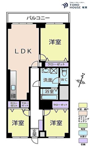 間取り グリーンヒル西葛西1号棟 4階/-