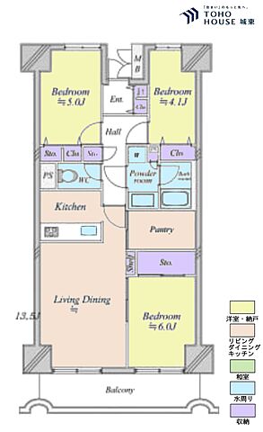 間取り 宇喜田ホームズ 10階/-