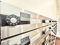 郵便物を受け取るための郵便受けも、きちんと管理されています。