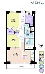 東建池袋要町マンション 2LDKの間取図画像