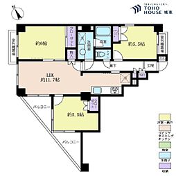 カーサ要町 3LDKの間取図画像