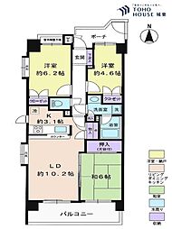 藤和シティコープ松戸小根本 3LDKの間取図画像