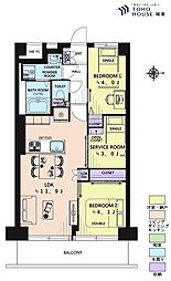 恒陽綾瀬マンション 2SLDKの間取図画像