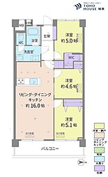 なぎさニュータウン7号棟 3LDKの間取図画像