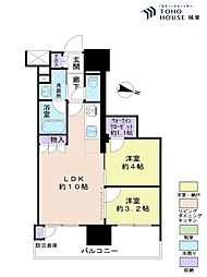 クレアホームズフラン東京三ノ輪 2LDKの間取図画像