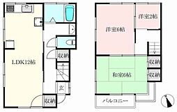 桜丘2丁目戸建 3LDKの間取り