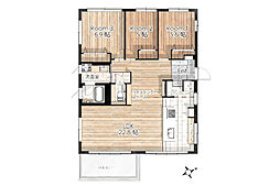 間取図画像 3LDK