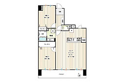 アルス平塚 2LDKの間取図画像