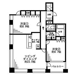 間取図画像 2LDK