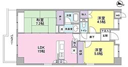 アイルサイドテラス 3LDKの間取図画像