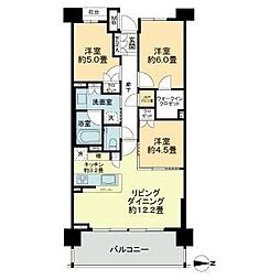 パークホームズ品川ザレジデンス 3SLDKの間取図画像