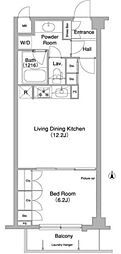 コンフォリア目黒長者丸 1LDKの間取図画像