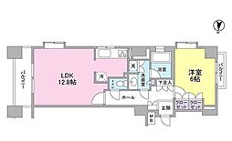 プロスペクトグラーサ広尾 1LDKの間取図画像