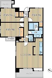 HF学芸大学レジデンス2 2LDKの間取図画像
