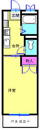 プレミール野比 1Kの間取図画像