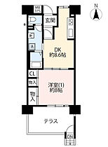 URサンヴァリエ桜堤  ｜ 東京都武蔵野市桜堤1丁目（賃貸マンション1DK・1階・43.82㎡） その2