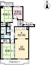 UR小山田桜台  ｜ 東京都町田市小山田桜台1丁目（賃貸マンション3LDK・5階・79.78㎡） その2