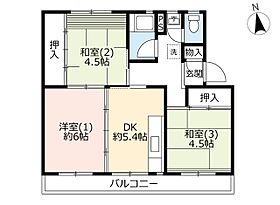 UR多摩ニュータウン貝取  ｜ 東京都多摩市貝取2丁目（賃貸マンション3DK・4階・58.89㎡） その2