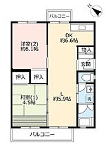 UR百草  ｜ 東京都日野市百草（賃貸マンション2LDK・4階・56.49㎡） その2