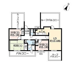 間取図画像 3LDK