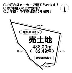 売土地 長沢町八王子