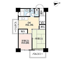 UR南永田  ｜ 神奈川県横浜市南区永田みなみ台（賃貸マンション2DK・3階・46.97㎡） その2