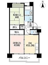 UR南永田  ｜ 神奈川県横浜市南区永田みなみ台（賃貸マンション2DK・5階・47.04㎡） その2