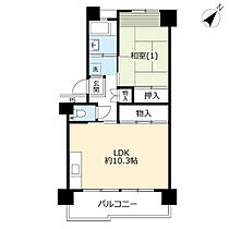 UR南永田  ｜ 神奈川県横浜市南区永田みなみ台（賃貸マンション1LDK・2階・47.04㎡） その2