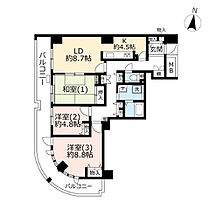 URベイサイト本牧－III  ｜ 神奈川県横浜市中区本牧和田（賃貸マンション3LDK・2階・87.91㎡） その2