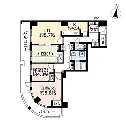 間取図画像 3LDK