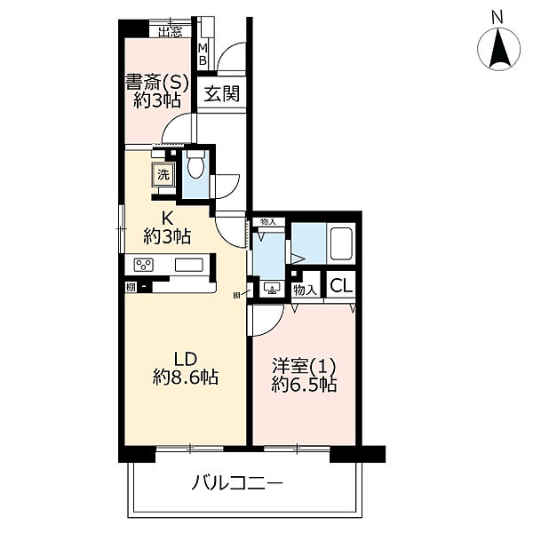 URコンフォールさがみ南 ｜神奈川県相模原市南区相南1丁目(賃貸マンション1LDK・2階・53.01㎡)の写真 その2