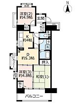 URコンフォール平塚  ｜ 神奈川県平塚市浅間町（賃貸マンション3DK・9階・63.71㎡） その2