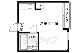 京都府京都市右京区西院乾町（賃貸マンション1R・1階・27.58㎡） その2