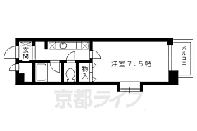 グリーンコートランザン 407 ｜ 京都府京都市右京区梅津尻溝町（賃貸マンション1K・4階・22.50㎡） その2