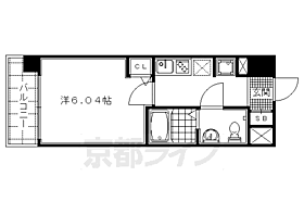 京都府京都市中京区西ノ京小堀町（賃貸マンション1K・5階・23.04㎡） その2