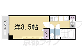 フラッティ葛野七条 301 ｜ 京都府京都市右京区西京極中町（賃貸マンション1K・3階・23.38㎡） その2