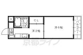 京都府京都市右京区太秦宮ノ前町（賃貸マンション1DK・3階・22.00㎡） その2