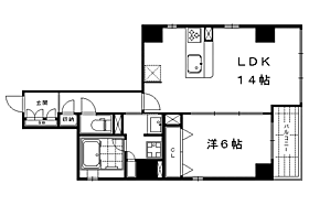 京都府京都市中京区下八文字町（賃貸マンション1LDK・4階・50.42㎡） その2