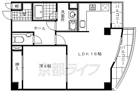 京都府京都市中京区丸屋町（賃貸マンション1LDK・6階・59.00㎡） その2