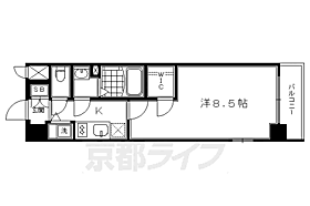 エスプレイス京都ＲＡＫＵＮＡＮ 401 ｜ 京都府京都市南区唐橋琵琶町（賃貸マンション1K・4階・27.15㎡） その2