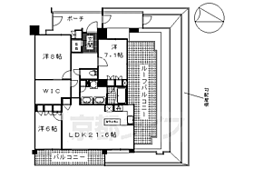 ライオンズ伏見桃山指月城 514 ｜ 京都府京都市伏見区桃山町泰長老（賃貸マンション3LDK・5階・101.37㎡） その2