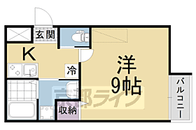 サントス墨染 203 ｜ 京都府京都市伏見区深草北鍵屋町（賃貸マンション1K・2階・24.90㎡） その2