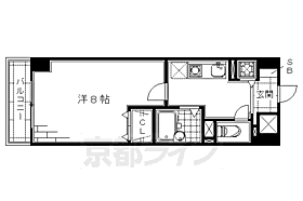 アルデールＢ 408 ｜ 京都府京都市伏見区竹田段川原町（賃貸マンション1K・4階・25.80㎡） その2