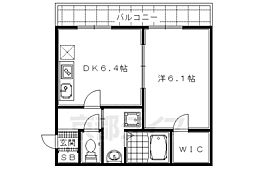 ＫＤＸレジデンス西大路 5階1DKの間取り