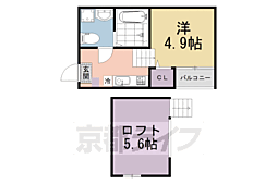 ハーモニーテラス豊後橋町Ａ 1階1Kの間取り