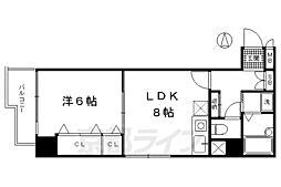 ライオンズマンション清水 3階1LDKの間取り