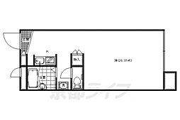 レオパレスＭＩＲＡＩ 2階1Kの間取り