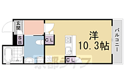 ＴＨＥ　ＧＡＲＮＥＴ　ＳＵＩＴＥ　ＲＥＳＩＤＥＮＣＥ　清水五 1階ワンルームの間取り