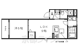 シャーメゾン東山 1LDKの間取図画像