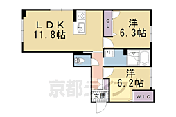 シェーンブルン2 2LDKの間取図画像